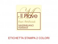 Etichette adesive per fioristi, fiorai e vivaisti (mm 30x30)  (cod.33G)